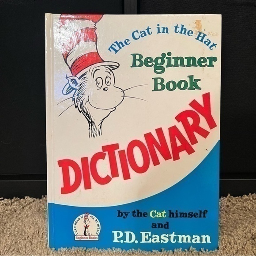 💚 Vintage 1964 The Cat In The Hat Dictionary Book